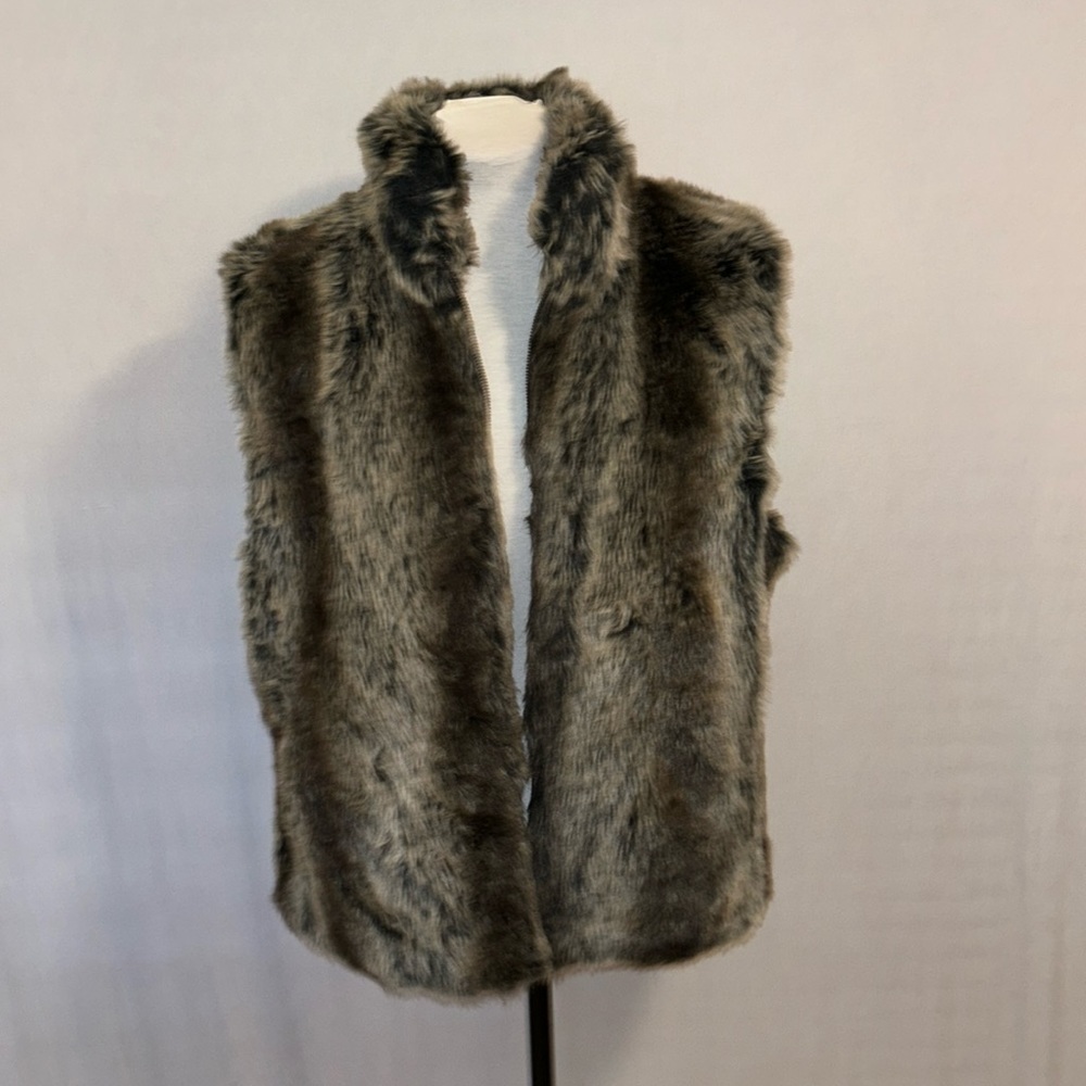 Blassport Reversible Faux Fur/Leather Jacket Medium